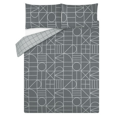George Home building blocks duvet set single reversible, UK version