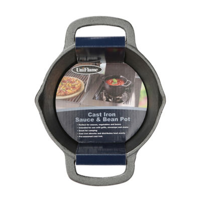 Uniflame pre-seasoned cast iron sauce pot 17.3x9x22.4cm, imported from the UK