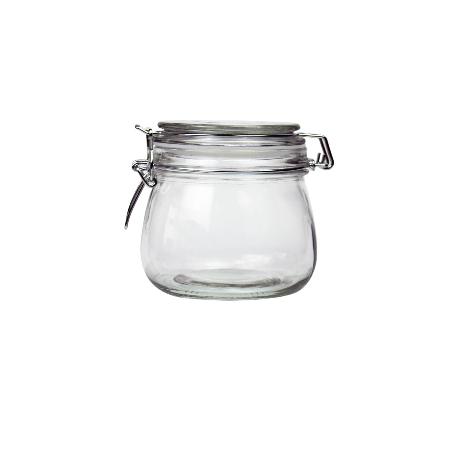 George Home Glass Clip Lid Canister 600ml, UK version