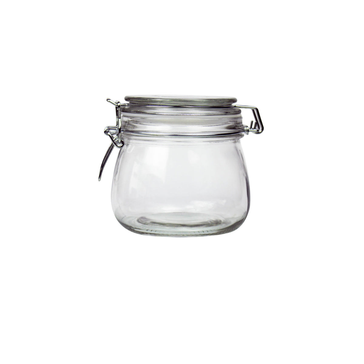 George Home Glass Clip Lid Canister 600ml, UK version