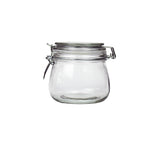 George Home Glass Clip Lid Canister 600ml, UK version