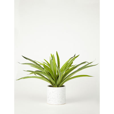 George Home Faux-plante i prikkete potte Innendørs plante 30 cm