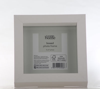 ASDA George Home White Boxed Photo Frame 4 x 4 Inch- Buy online at McGrocer