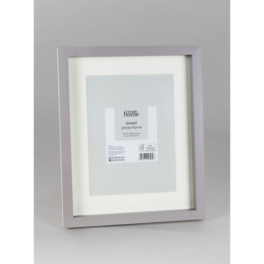 George Home Grey Boxed Photo Frame 8 x 6Inch