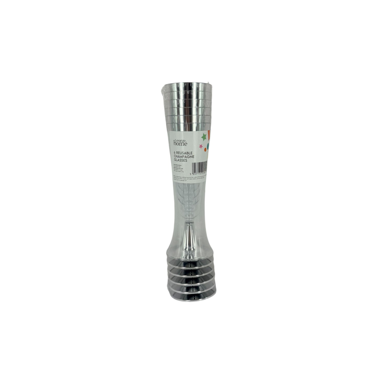 George Home silver champagne glasses, UK version