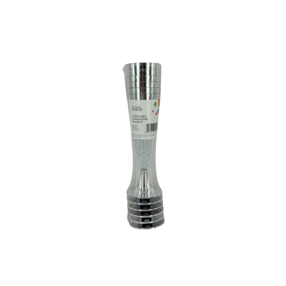George Home silver champagne glasses, UK version