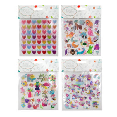 ASDA novelty stickers assorted designs - British product