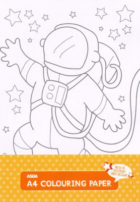 ASDA colouring sheets 50 sheets - British product
