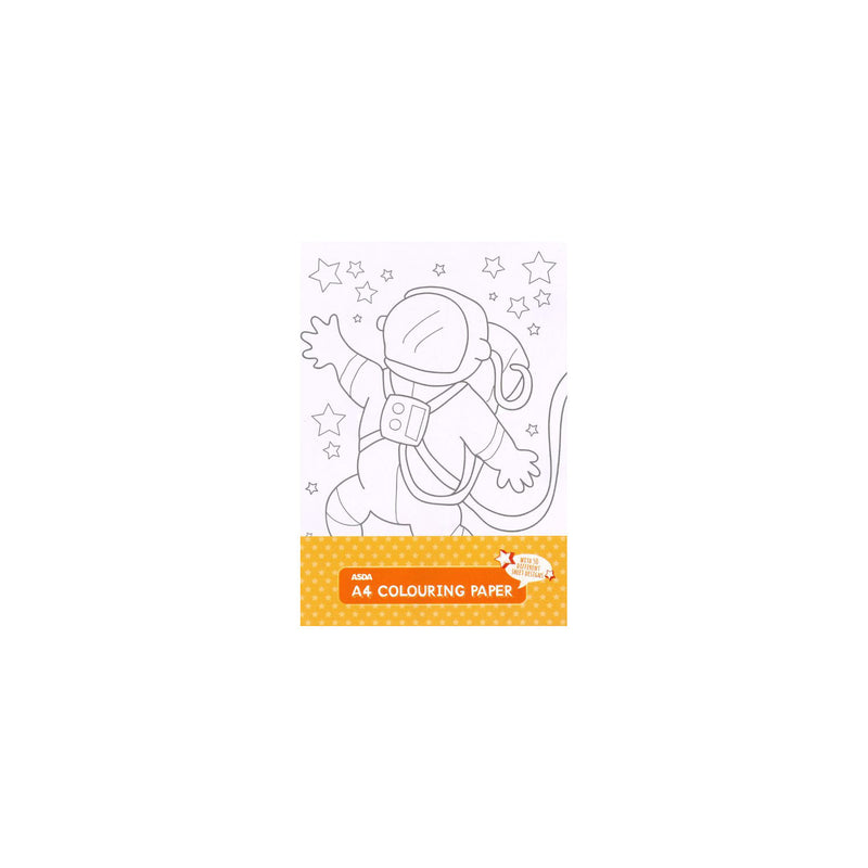 ASDA colouring sheets 50 sheets - British product