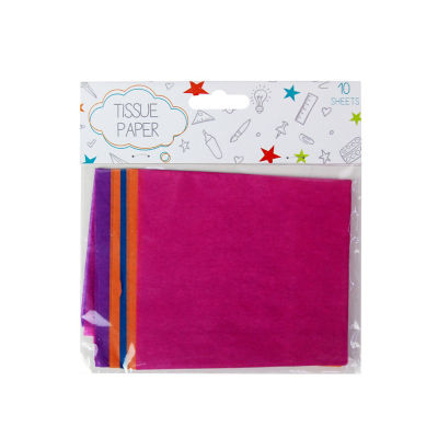 Papier de soie pour loisirs créatifs aux couleurs assorties ASDA 10 feuilles - Acheter en ligne chez McGrocer