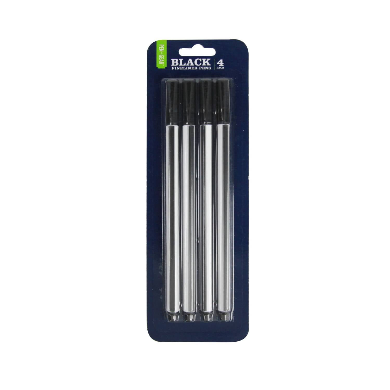 Pen & Gear black fineliners 4 pack, imported from the UK