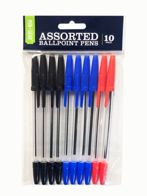 ASDA Assorted Ballpoint Pens 3 Pack