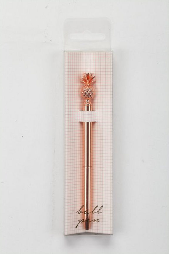 ASDA Pineapple Rose Gold Fashion Pen GOODS ASDA   