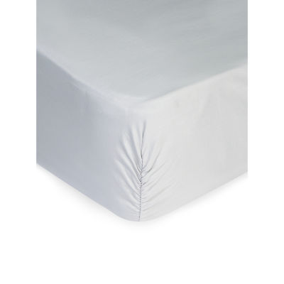 George Home fitted sheet silver double (British brand)