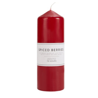 George Home Große Apfel- und Gewürz-Säulenkerze 530 g