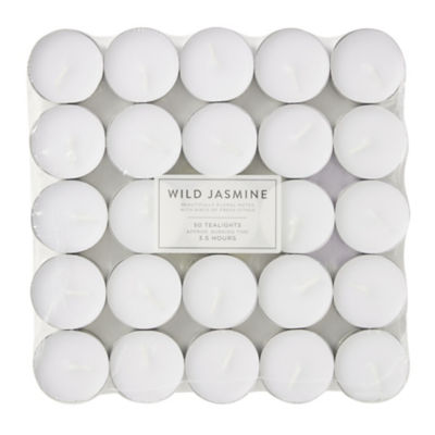 George Home jasminduftende telys 50-pakning, britisk versjon