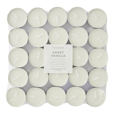 George Home vanilla scented tea lights 50 pack, UK version