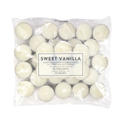 George sweet vanilla scented tea lights 30pk, UK version