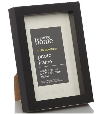 George Home Black Metal Photo Frame 6x4 Inch