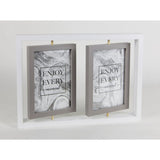 George Home white spinning 4 aperture photo frame 4 x 6 inch, UK version