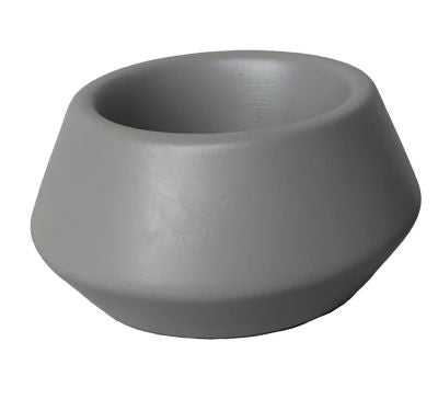 Grey tealight holder for tealight candles, imported from the UK