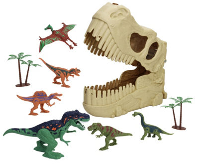 Dynaforce Dino Skull Case with dinosaur figures - British product