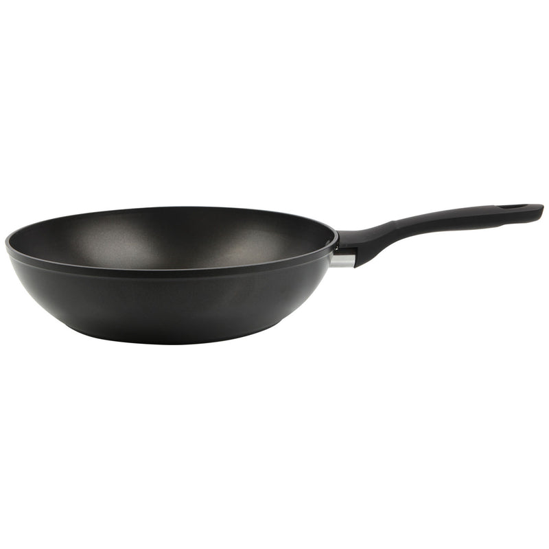 George Home matte black non-stick wok 28cm, UK version