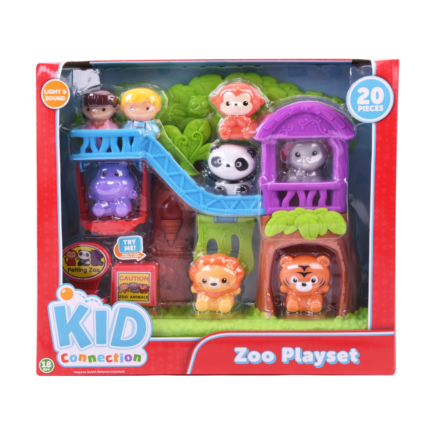 Kid Connection Zoo Playset for imaginative play, UK version