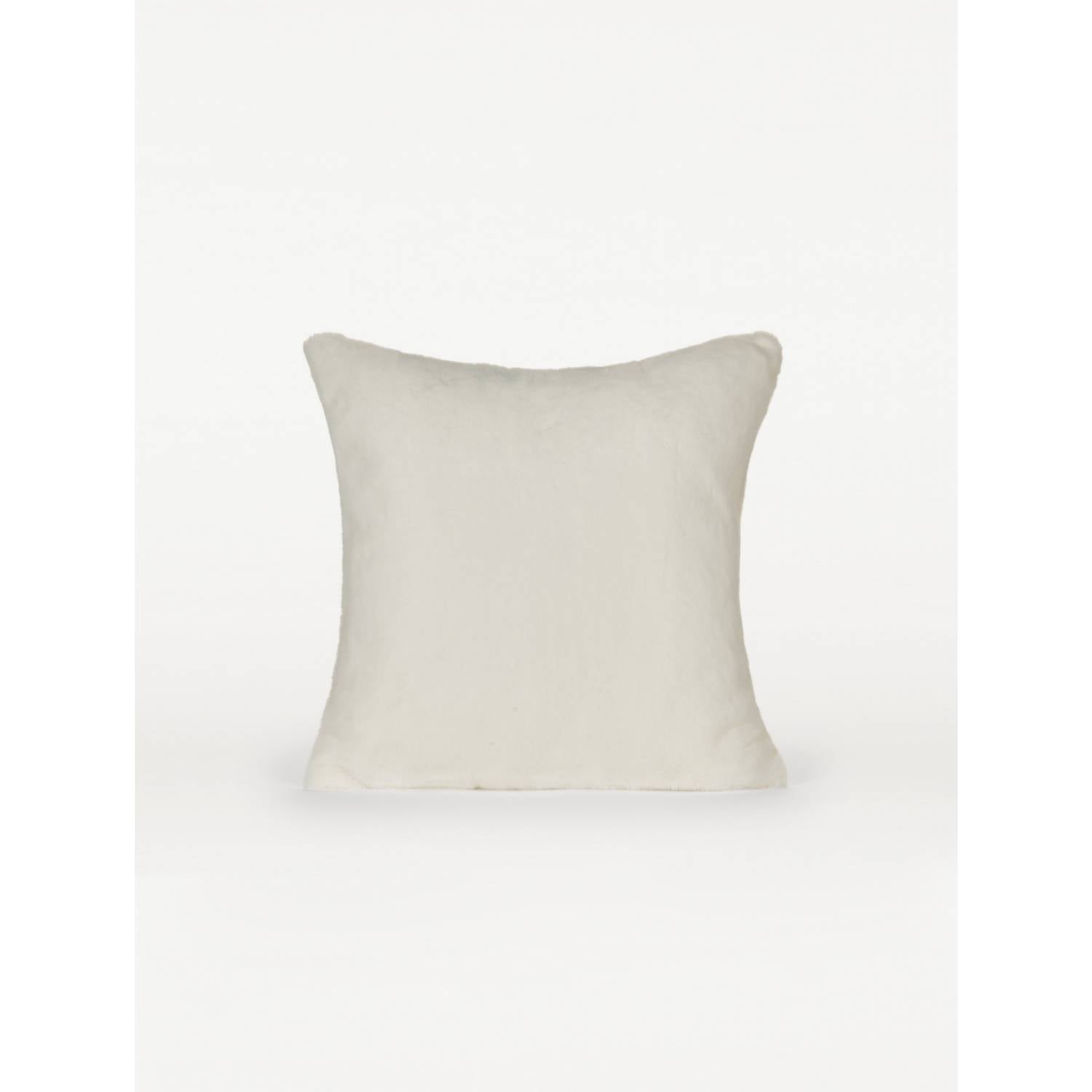George Home white faux fur cushion 43cm UK version