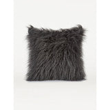 George Home charcoal Mongolian faux fur cushion, imported from the UK