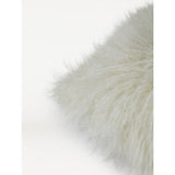 George Home white Mongolian faux fur large cushion, UK version