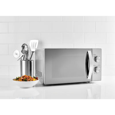 George Home Mikrowelle aus Edelstahl, UK-Version
