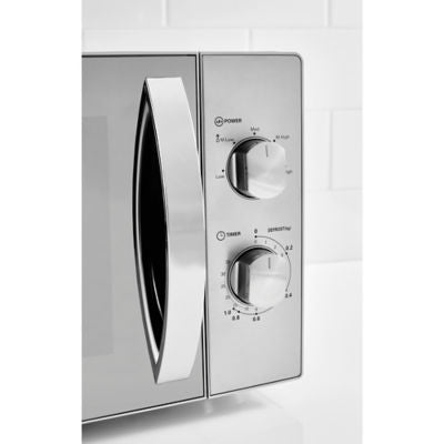 George Home Mikrowelle aus Edelstahl, UK-Version