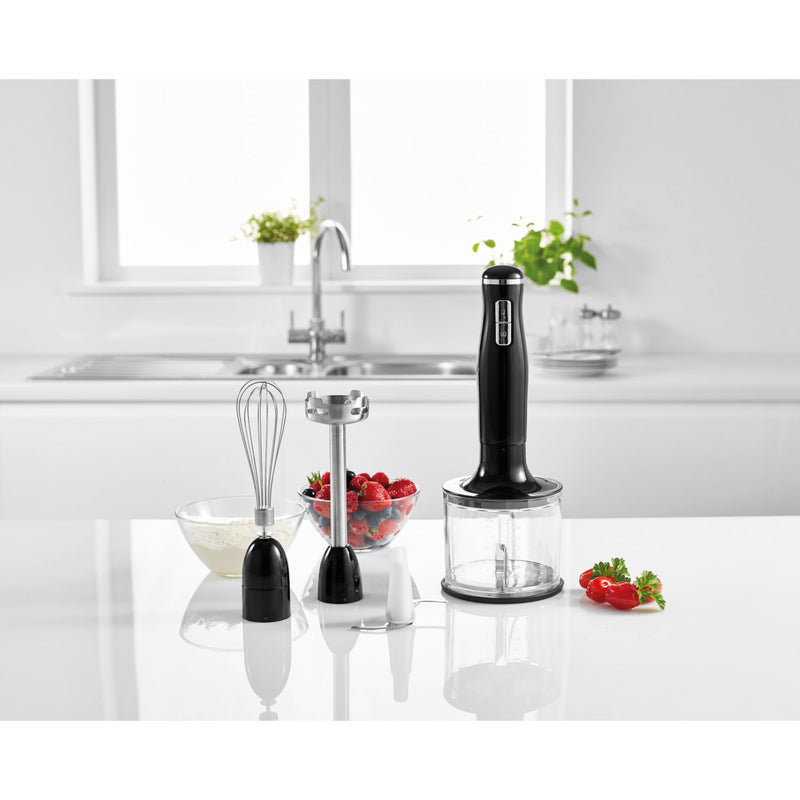 George Home Black Glossy 3-in-1 hand blender, UK version