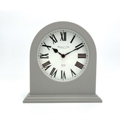 George Home Classic Mantel Clock i grå tre-effekt