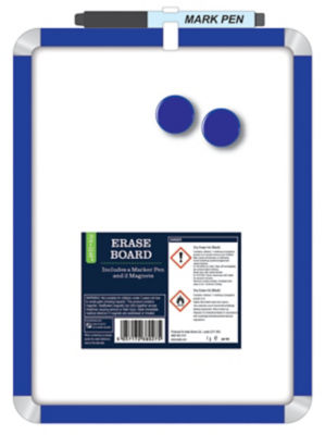 Pen & Gear Dry Erase Board with Marker and Magnets