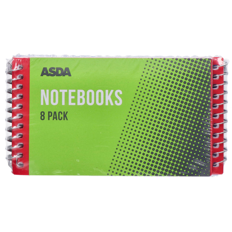 Pen & Gear spiral A7 notebook 8 pack, imported from the UK
