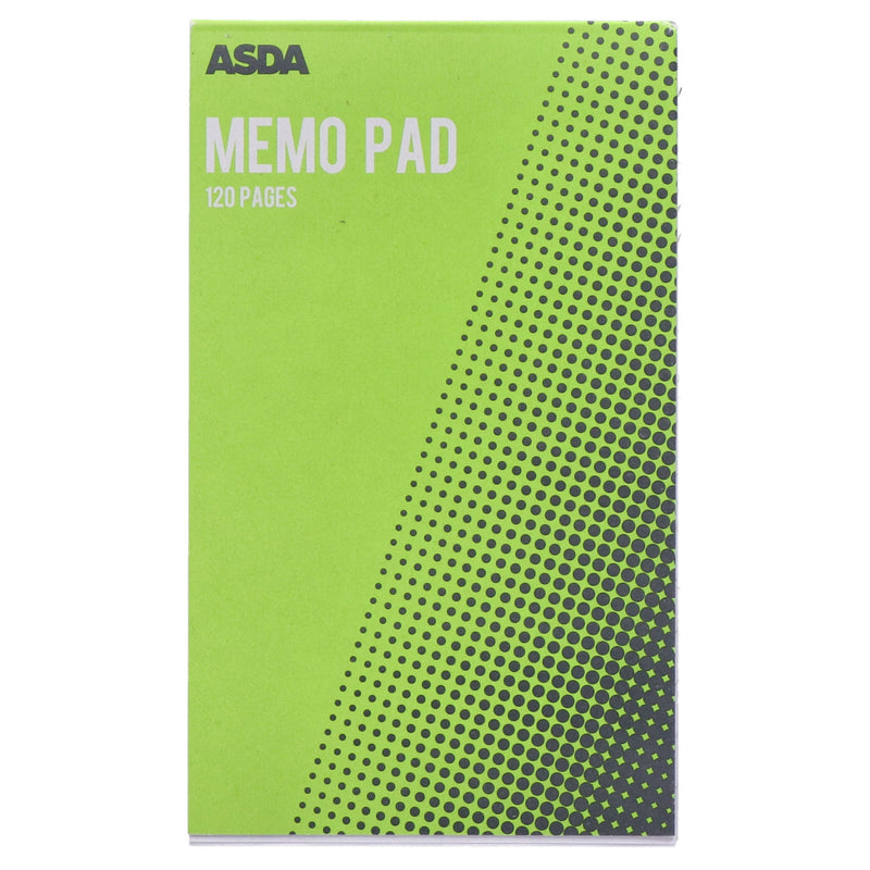 Pen & Gear black memo pad, imported from the UK
