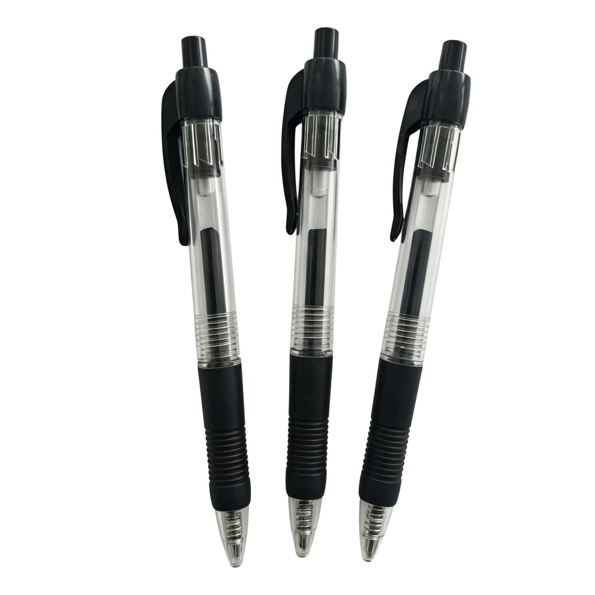 ASDA gel pens black ink 3 pack - British product