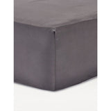 George Home pink cotton sateen fitted sheet super king, imported from the UK