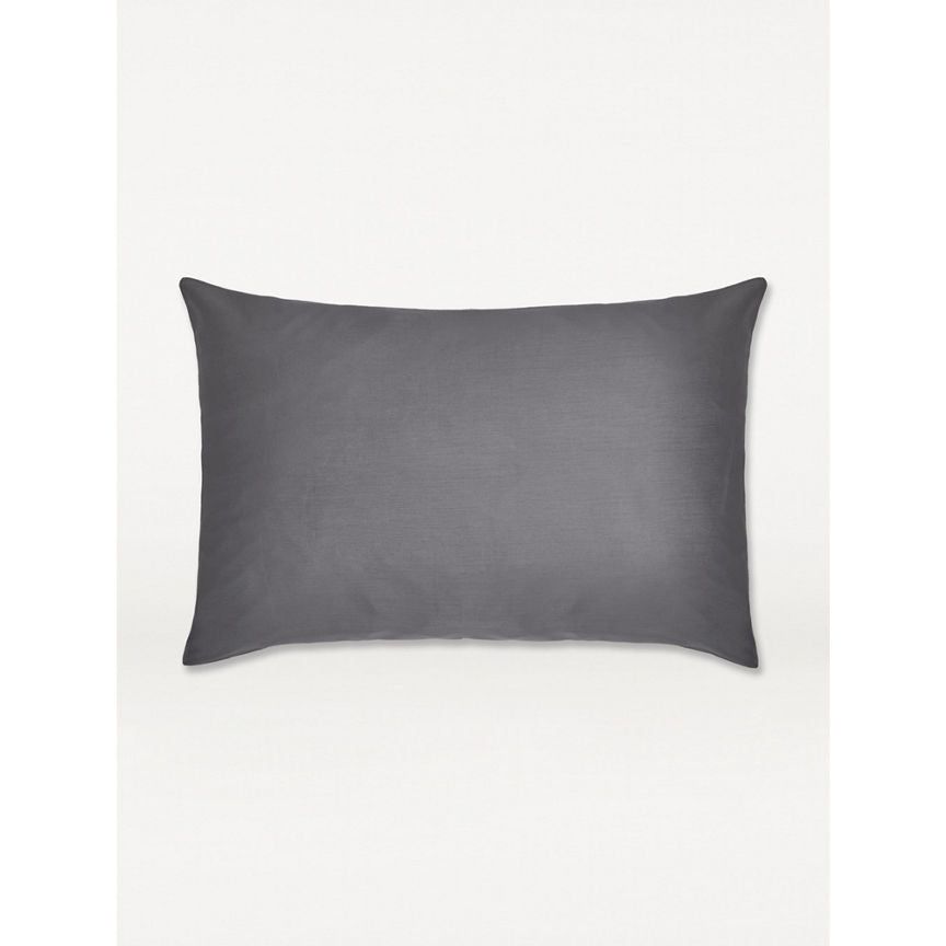 George Home Dark Grey 100% Cotton Sateen Pillowcase Pair GOODS ASDA   