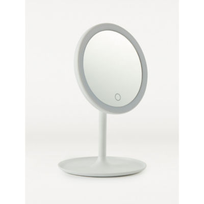 George Home Weißer LED-Kosmetikspiegel, Schminkspiegel, 30 cm