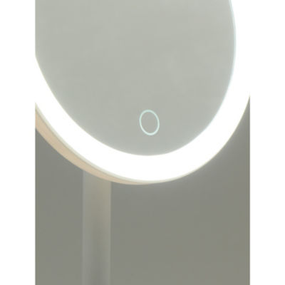 ASDA George Home hvit LED-kosmetisk speil sminkespeil 30 cm - Kjøp online hos McGrocer
