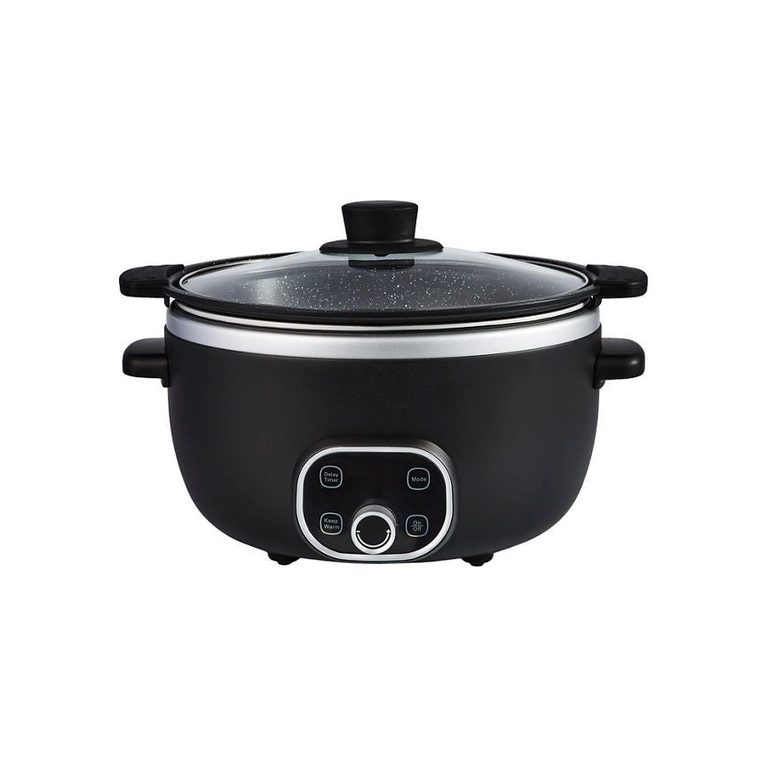 George Home 6L Digital Black Slow Cooker GOODS ASDA   