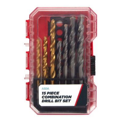 ASDA ASDA 15pc Drill Bit Set- Buy online at McGrocer