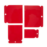 ASDA 4Pc Plastic Scraper Set