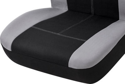 Car seat covers black grey 9-piece set - British product
