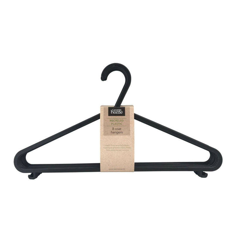 George Home black clothes hangers 10 pack, UK version