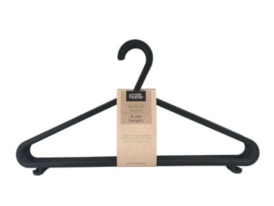ASDA George Home Black Plastic Clothes Hangers 10 Pack- Buy online at McGrocer