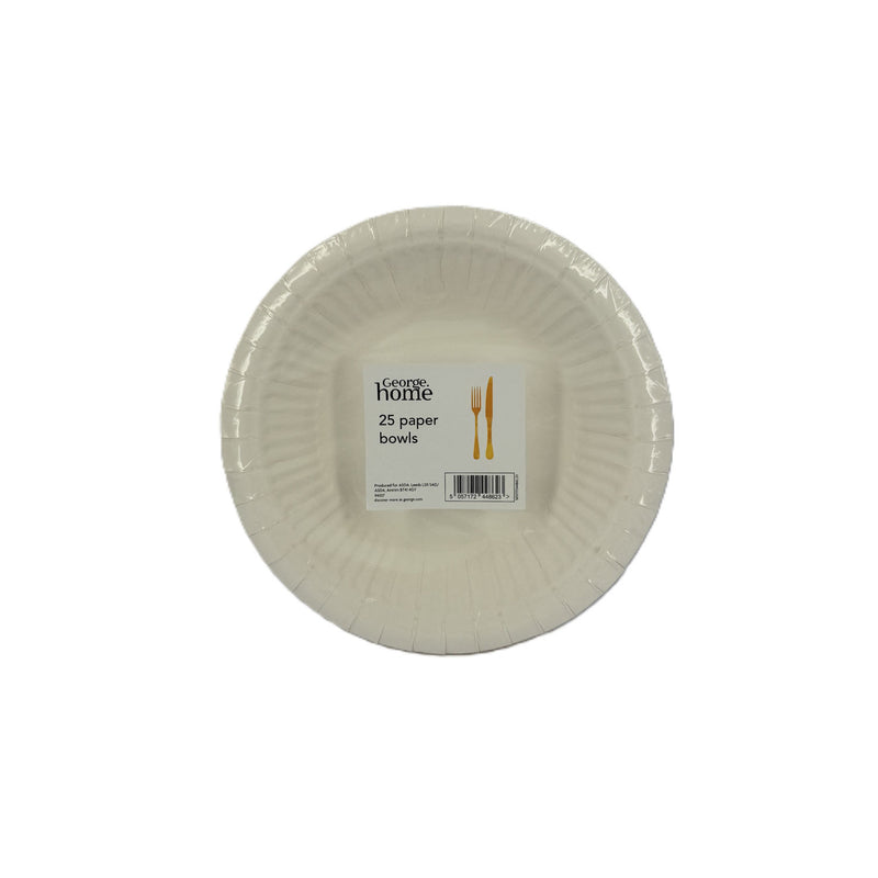 George Home white paper bowls 25pk, UK version